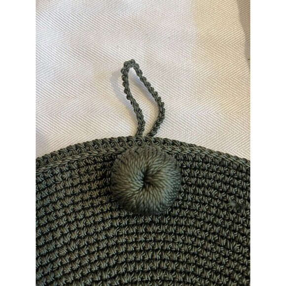 Nativo Macrame Crochet Round Crossbody Handbag Aztec Strap Southwest Fringe - Picture 6 of 11